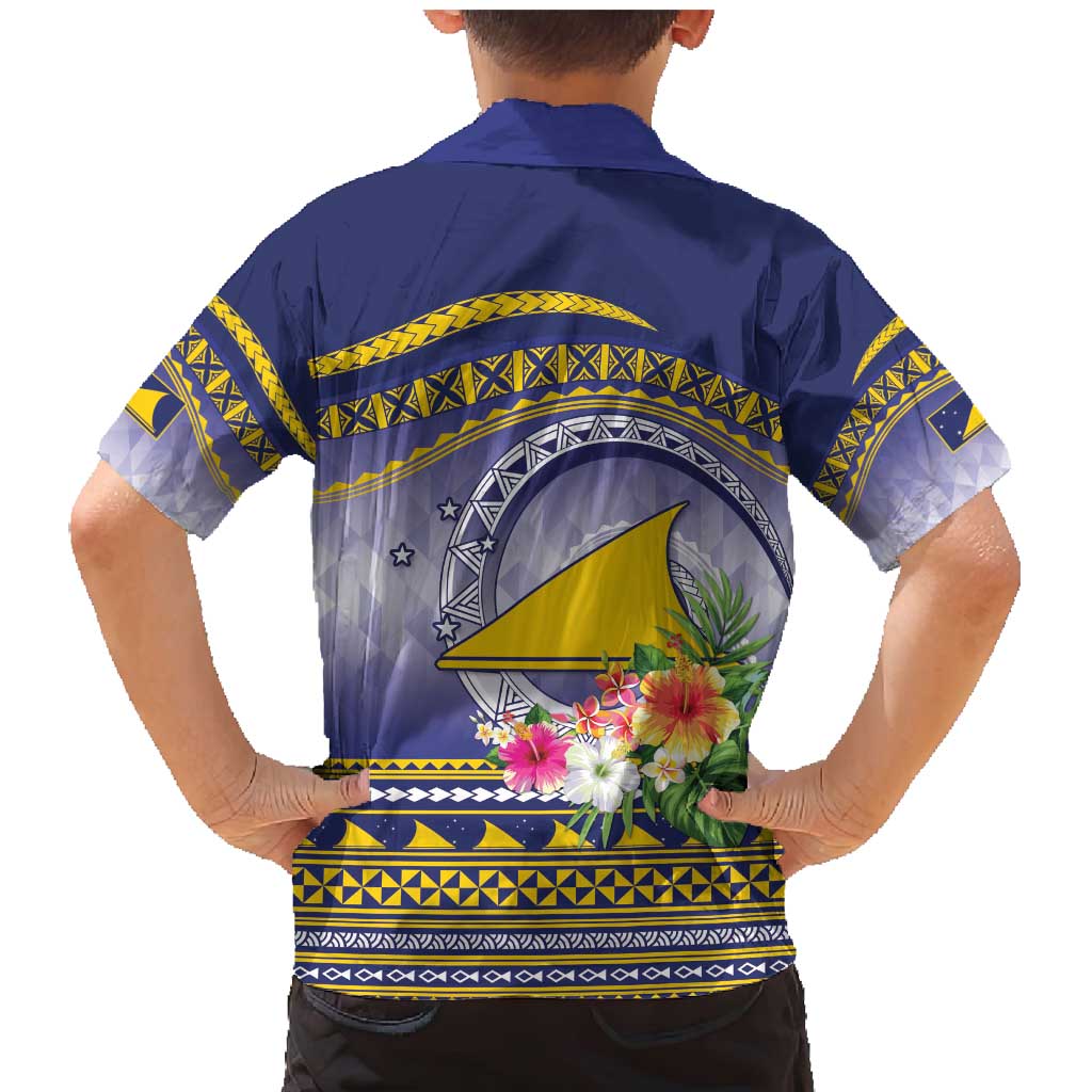 Tokelau Tuluma Family Matching Mermaid Dress and Hawaiian Shirt Polynesian Tropical Flowers LT9 - Polynesian Pride