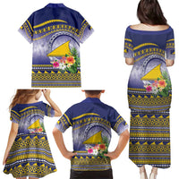 Tokelau Tuluma Family Matching Puletasi and Hawaiian Shirt Polynesian Tropical Flowers LT9 - Polynesian Pride
