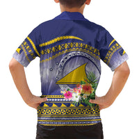 Tokelau Tuluma Family Matching Summer Maxi Dress and Hawaiian Shirt Polynesian Tropical Flowers LT9 - Polynesian Pride