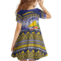 Tokelau Tuluma Family Matching Summer Maxi Dress and Hawaiian Shirt Polynesian Tropical Flowers LT9 - Polynesian Pride