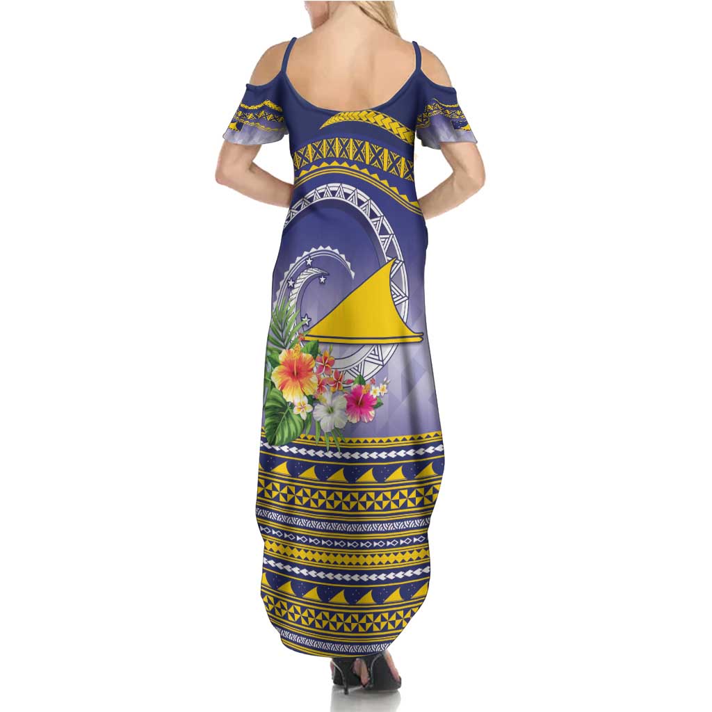 Tokelau Tuluma Family Matching Summer Maxi Dress and Hawaiian Shirt Polynesian Tropical Flowers LT9 - Polynesian Pride