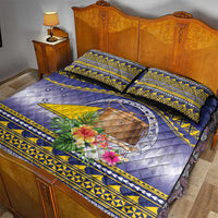 Tokelau Tuluma Quilt Bed Set Polynesian Tropical Flowers