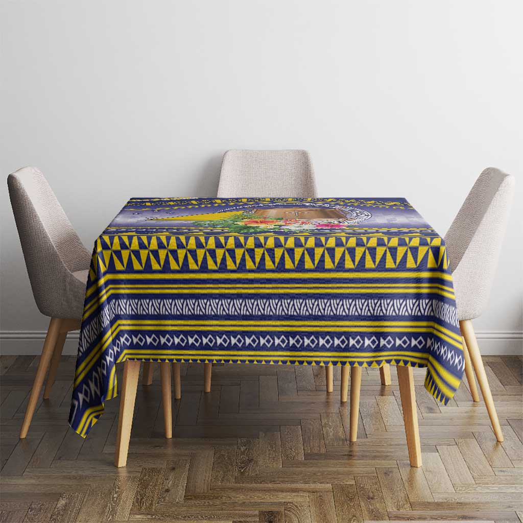 Tokelau Tuluma Tablecloth Polynesian Tropical Flowers