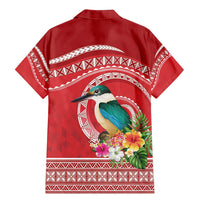 Wallis et Futuna Kingfisher Family Matching Mermaid Dress and Hawaiian Shirt Polynesian Tropical Flowers LT9 - Polynesian Pride