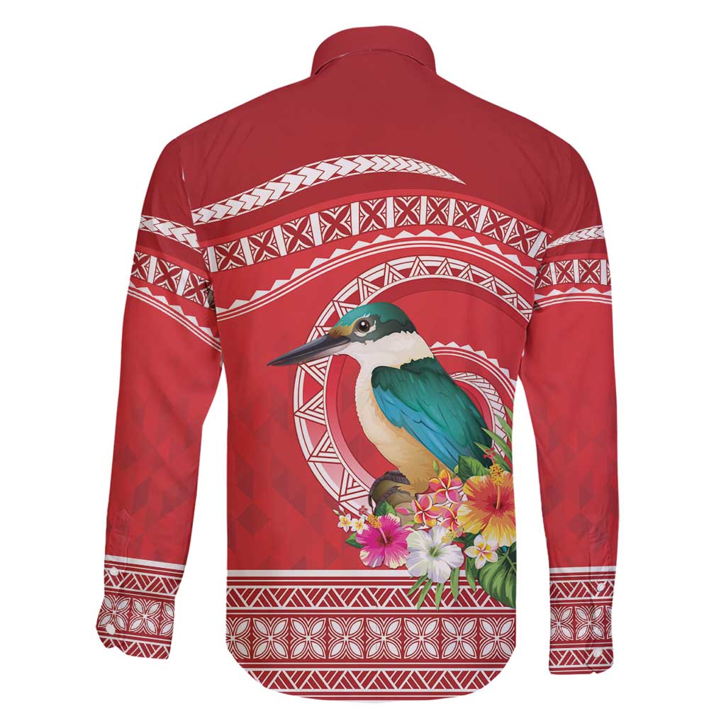 Wallis et Futuna Kingfisher Family Matching Mermaid Dress and Hawaiian Shirt Polynesian Tropical Flowers LT9 - Polynesian Pride
