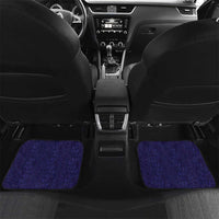 Maori Wheku Meri Kirihimete Personalised Car Mats All Blue Indigenous Maori Motif - Polynesian Pride
