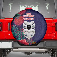 Maori Wheku Meri Kirihimete Personalised Spare Tire Cover All Blue Indigenous Maori Motif LT9 - Polynesian Pride