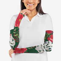 Maori Wheku Meri Kirihimete Personalised Arm Sleeves All Green Indigenous Maori Motif LT9 - Polynesian Pride