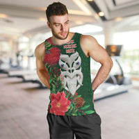 Maori Wheku Meri Kirihimete Personalised Men Tank Top All Green Indigenous Maori Motif LT9 Green - Polynesian Pride