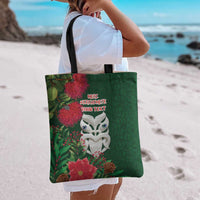 Maori Wheku Meri Kirihimete Personalised Tote Bag All Green Indigenous Maori Motif LT9 - Polynesian Pride