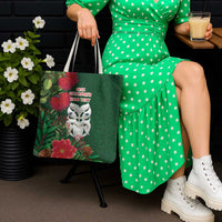 Maori Wheku Meri Kirihimete Personalised Tote Bag All Green Indigenous Maori Motif LT9 - Polynesian Pride