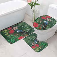 Tui Meri Kirihimete Personalised Bathroom Set Pohutukawa Flowers Green Motif LT9 - Polynesian Pride