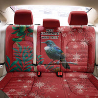 Tui Meri Kirihimete Personalised Back Car Seat Cover Pohutukawa Flowers Red Motif LT9 - Polynesian Pride