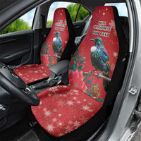 Tui Meri Kirihimete Personalised Car Seat Cover Pohutukawa Flowers Red Motif LT9 - Polynesian Pride