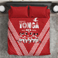 Mate Ma'a Tonga Bedding Set Tongan Sipi Tau Ngatu Inspired Red