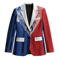 TokoUso Samoa Tonga Personalised Blazer Pacific Brotherhood Tribal Pattern