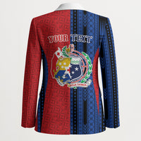TokoUso Samoa Tonga Personalised Blazer Pacific Brotherhood Tribal Pattern
