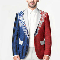 TokoUso Samoa Tonga Personalised Blazer Pacific Brotherhood Tribal Pattern
