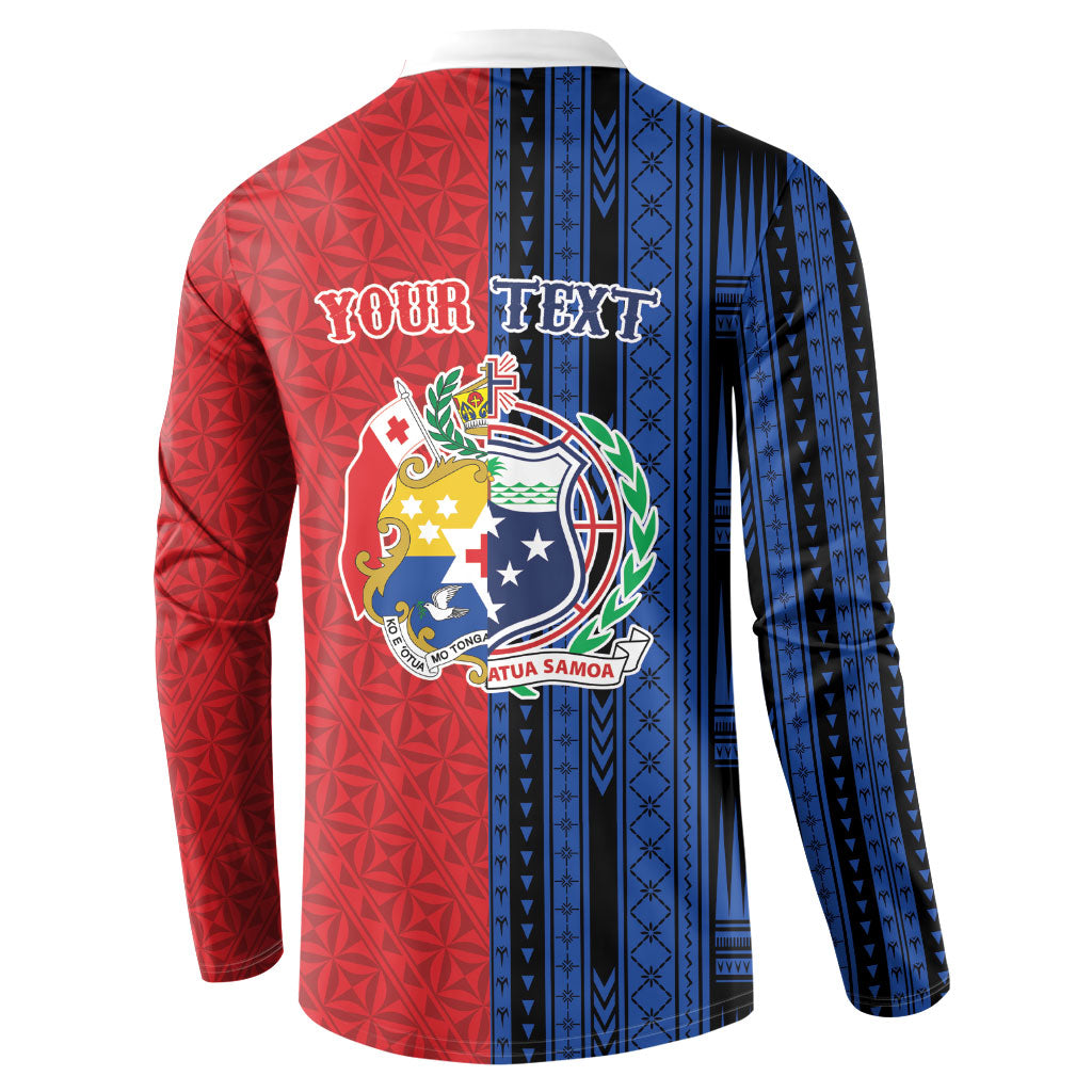 TokoUso Samoa Tonga Personalised Button Sweatshirt Pacific Brotherhood Tribal Pattern LT9 - Polynesian Pride