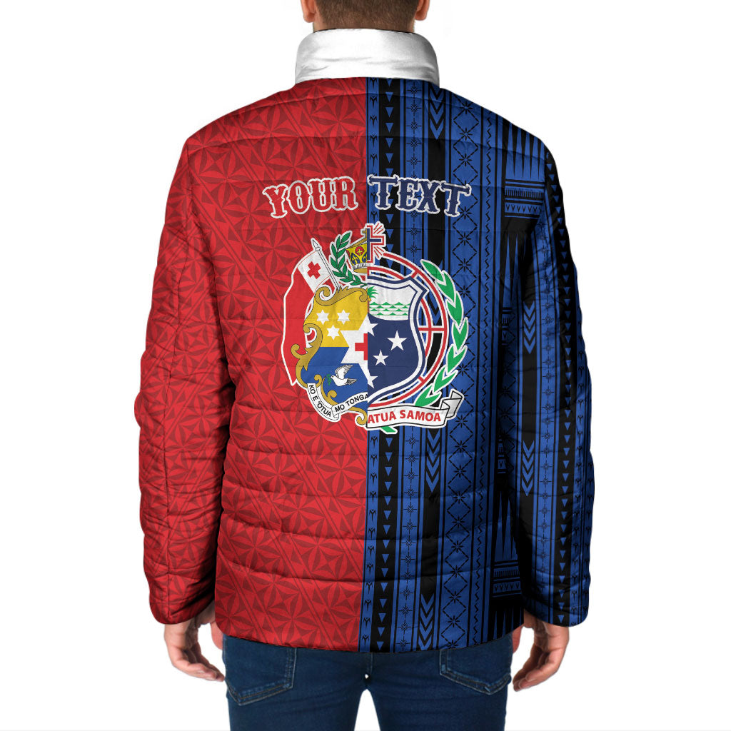 TokoUso Samoa Tonga Personalised Padded Jacket Pacific Brotherhood Tribal Pattern LT9 - Polynesian Pride