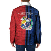 TokoUso Samoa Tonga Personalised Padded Jacket Pacific Brotherhood Tribal Pattern LT9 - Polynesian Pride