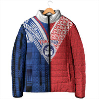 TokoUso Samoa Tonga Personalised Padded Jacket Pacific Brotherhood Tribal Pattern LT9 - Polynesian Pride