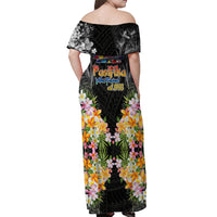 Pasifika Vibes Festival 2024 Auckland Off Shoulder Maxi Dress LT9 - Polynesian Pride