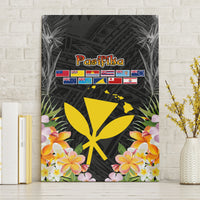 Pasifika Vibes Festival 2024 Canvas Wall Art Kanaka Maoli With Hawaiian Islands LT9 Without Frame Black - Polynesian Pride
