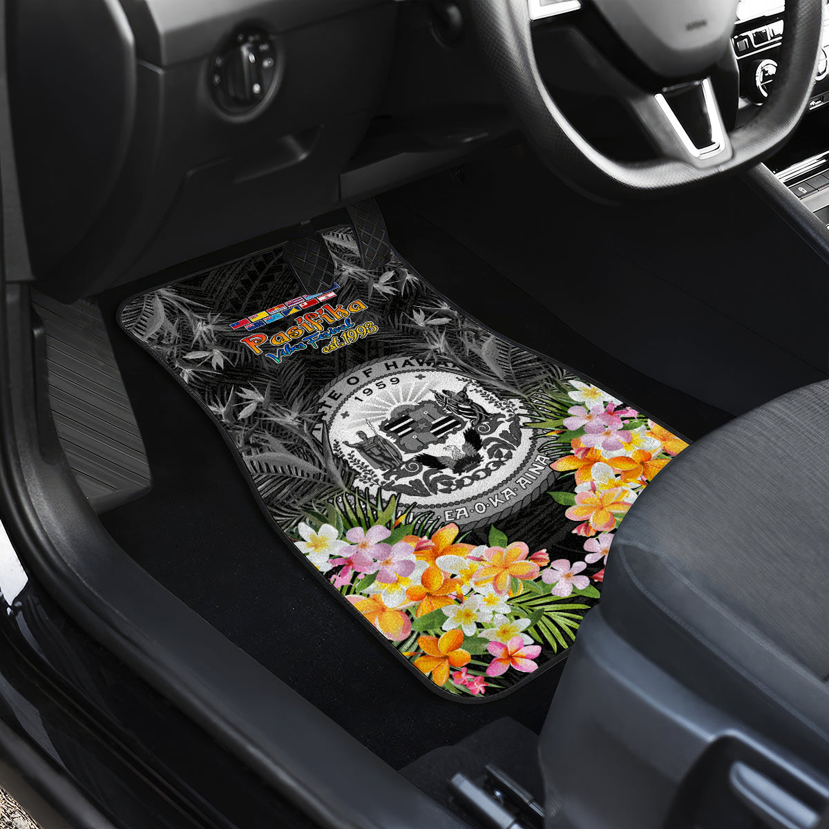 Pasifika Vibes Festival 2024 Car Mats Kanaka Maoli With Hawaiian Islands LT9 - Polynesian Pride
