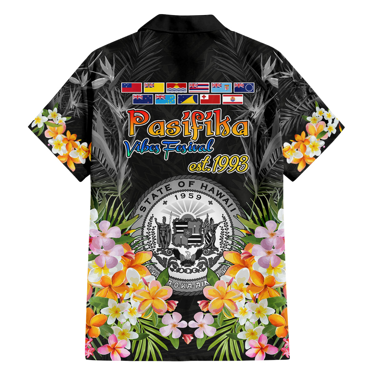 Pasifika Vibes Festival 2024 Family Matching Summer Maxi Dress and Hawaiian Shirt Kanaka Maoli With Hawaiian Islands LT9 - Polynesian Pride