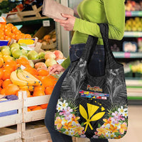 Pasifika Vibes Festival 2024 Grocery Bag Kanaka Maoli With Hawaiian Islands LT9 - Polynesian Pride