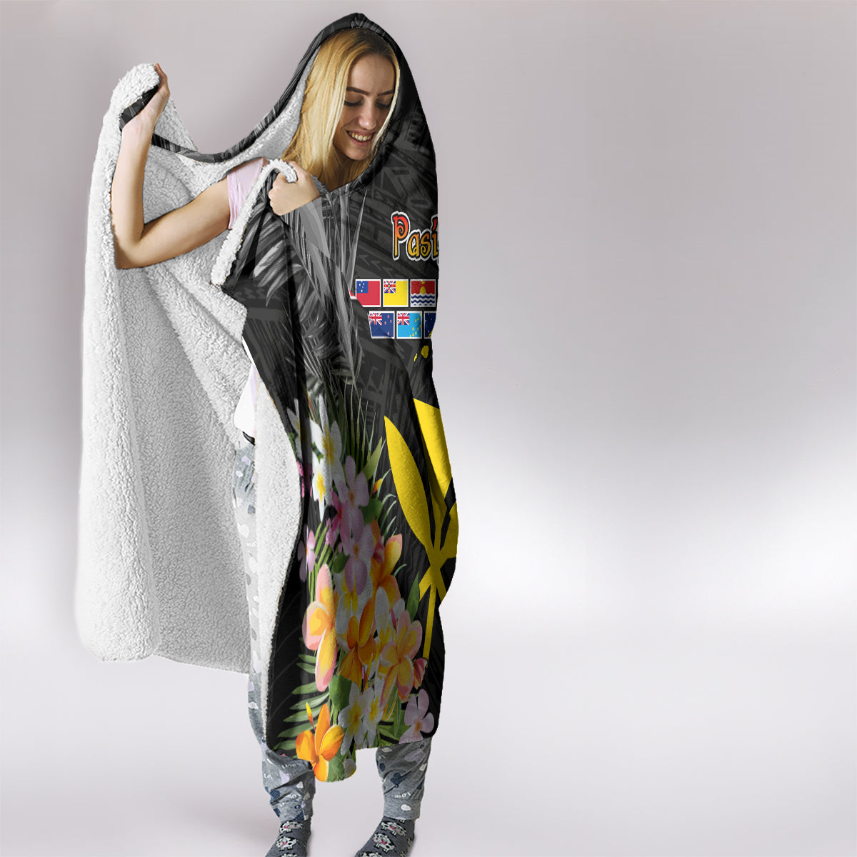 Pasifika Vibes Festival 2024 Hooded Blanket Kanaka Maoli With Hawaiian Islands LT9 - Polynesian Pride