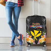 Pasifika Vibes Festival 2024 Luggage Cover Kanaka Maoli With Hawaiian Islands LT9 - Polynesian Pride