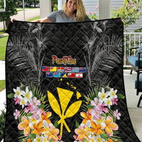 Pasifika Vibes Festival 2024 Quilt Kanaka Maoli With Hawaiian Islands LT9 Black - Polynesian Pride