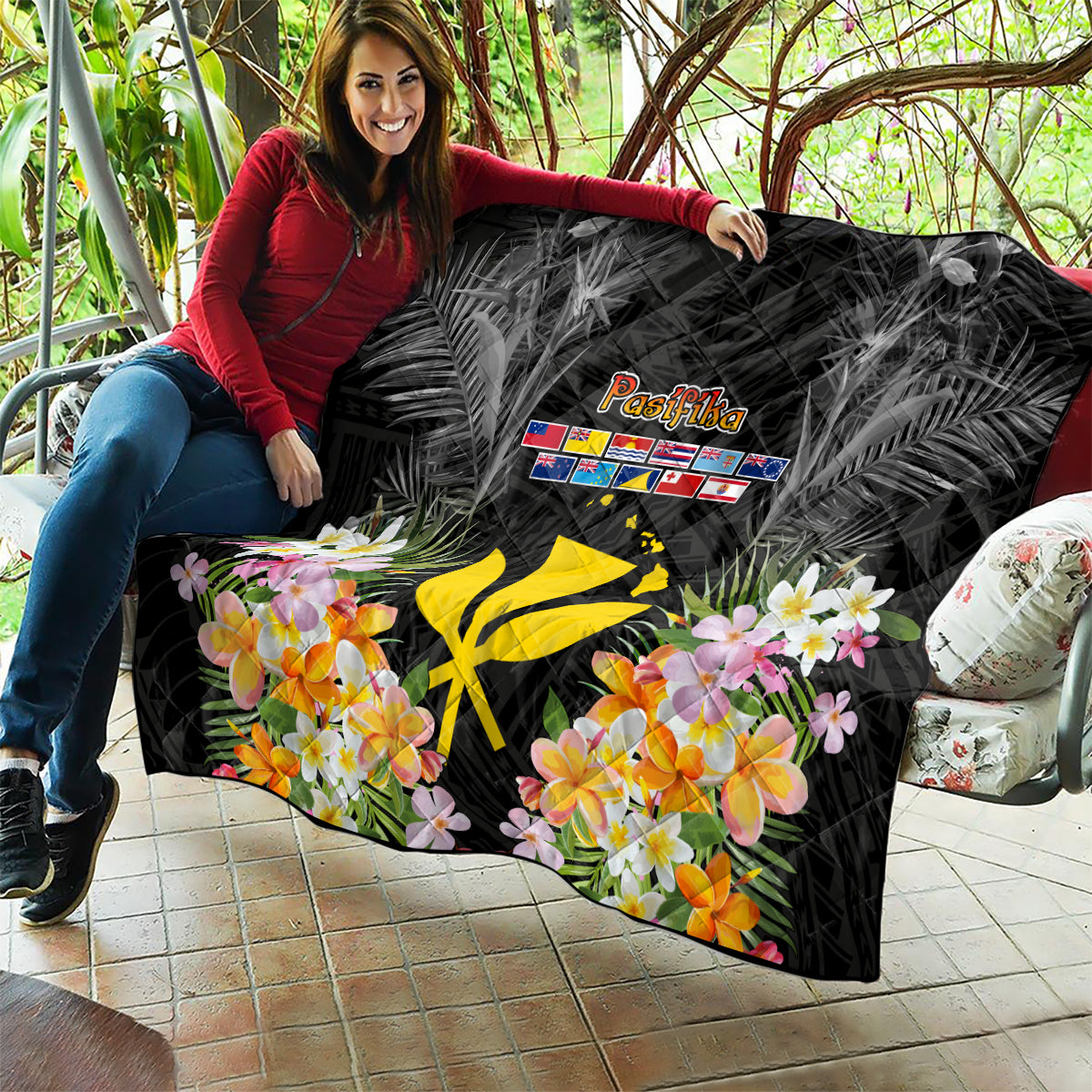 Pasifika Vibes Festival 2024 Quilt Kanaka Maoli With Hawaiian Islands LT9 - Polynesian Pride