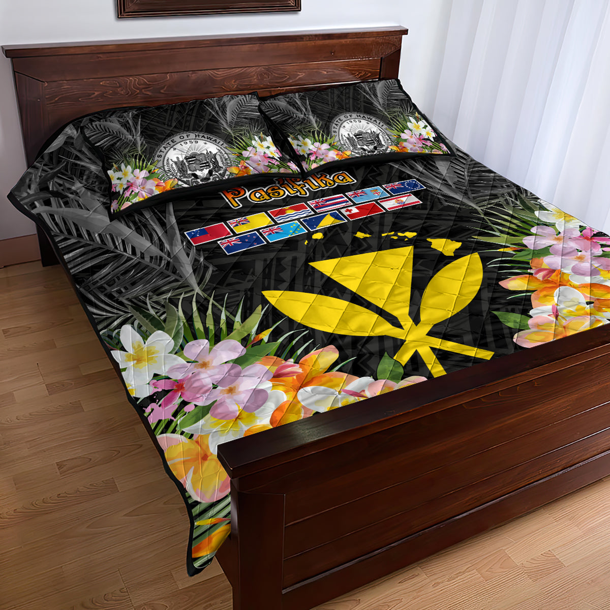 Pasifika Vibes Festival 2024 Quilt Bed Set Kanaka Maoli With Hawaiian Islands LT9 - Polynesian Pride