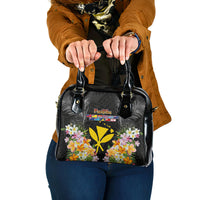 Pasifika Vibes Festival 2024 Shoulder Handbag Kanaka Maoli With Hawaiian Islands LT9 One Size Black - Polynesian Pride