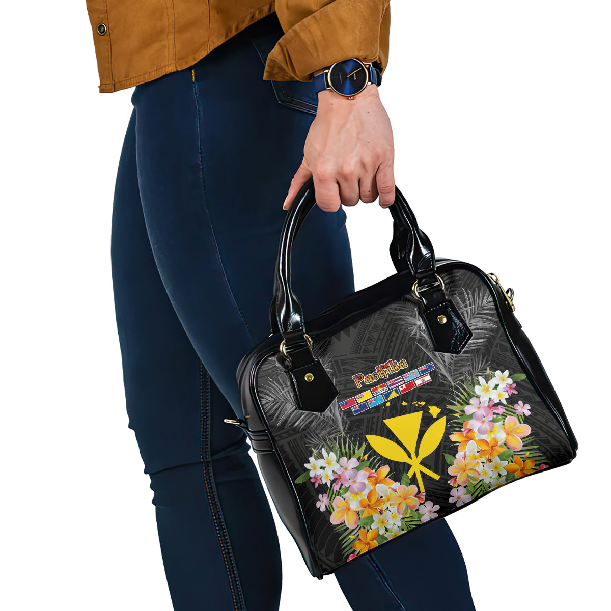 Pasifika Vibes Festival 2024 Shoulder Handbag Kanaka Maoli With Hawaiian Islands LT9 - Polynesian Pride