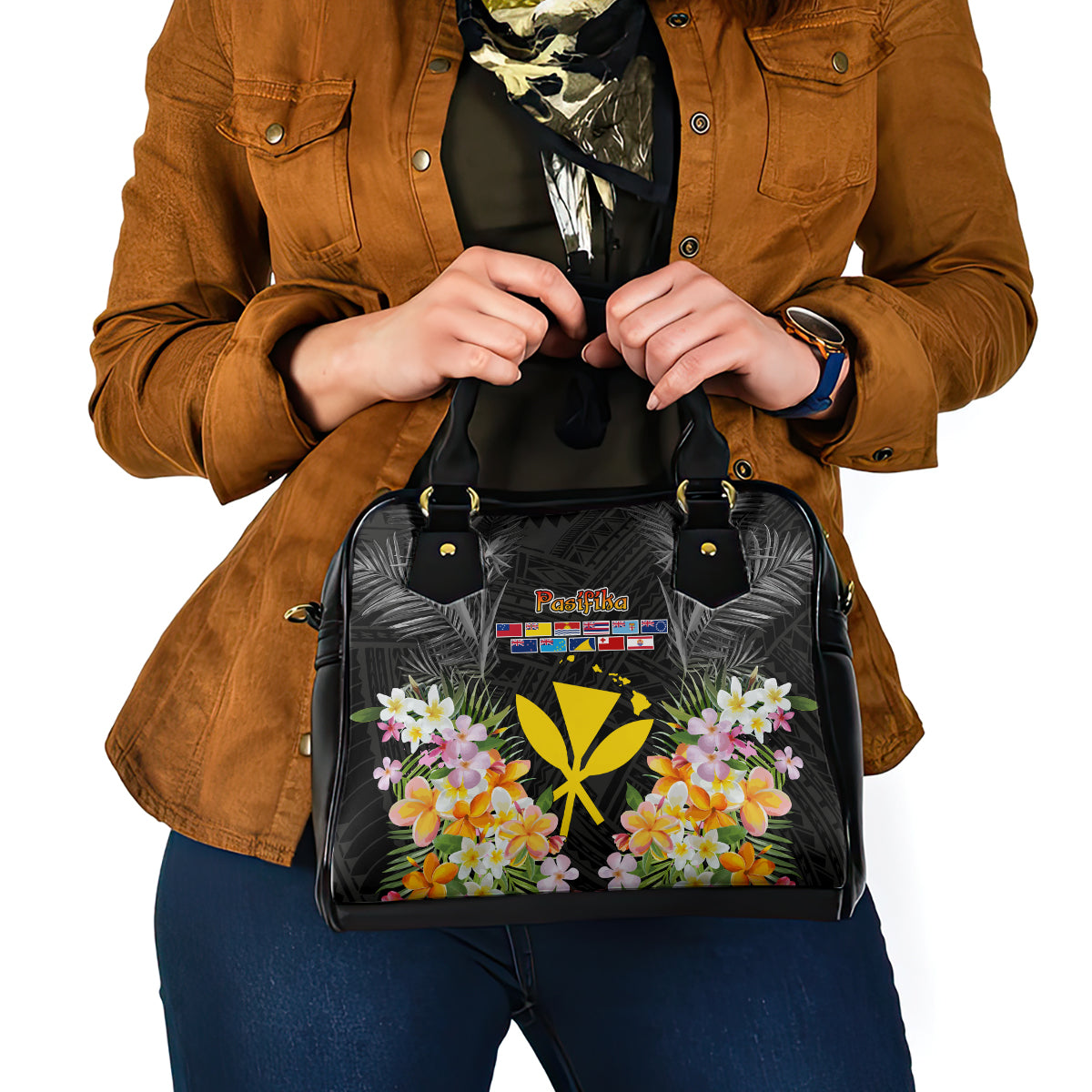 Pasifika Vibes Festival 2024 Shoulder Handbag Kanaka Maoli With Hawaiian Islands LT9 - Polynesian Pride