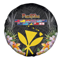 Pasifika Vibes Festival 2024 Spare Tire Cover Kanaka Maoli With Hawaiian Islands LT9 - Polynesian Pride