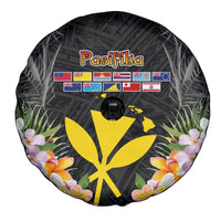 Pasifika Vibes Festival 2024 Spare Tire Cover Kanaka Maoli With Hawaiian Islands LT9 - Polynesian Pride