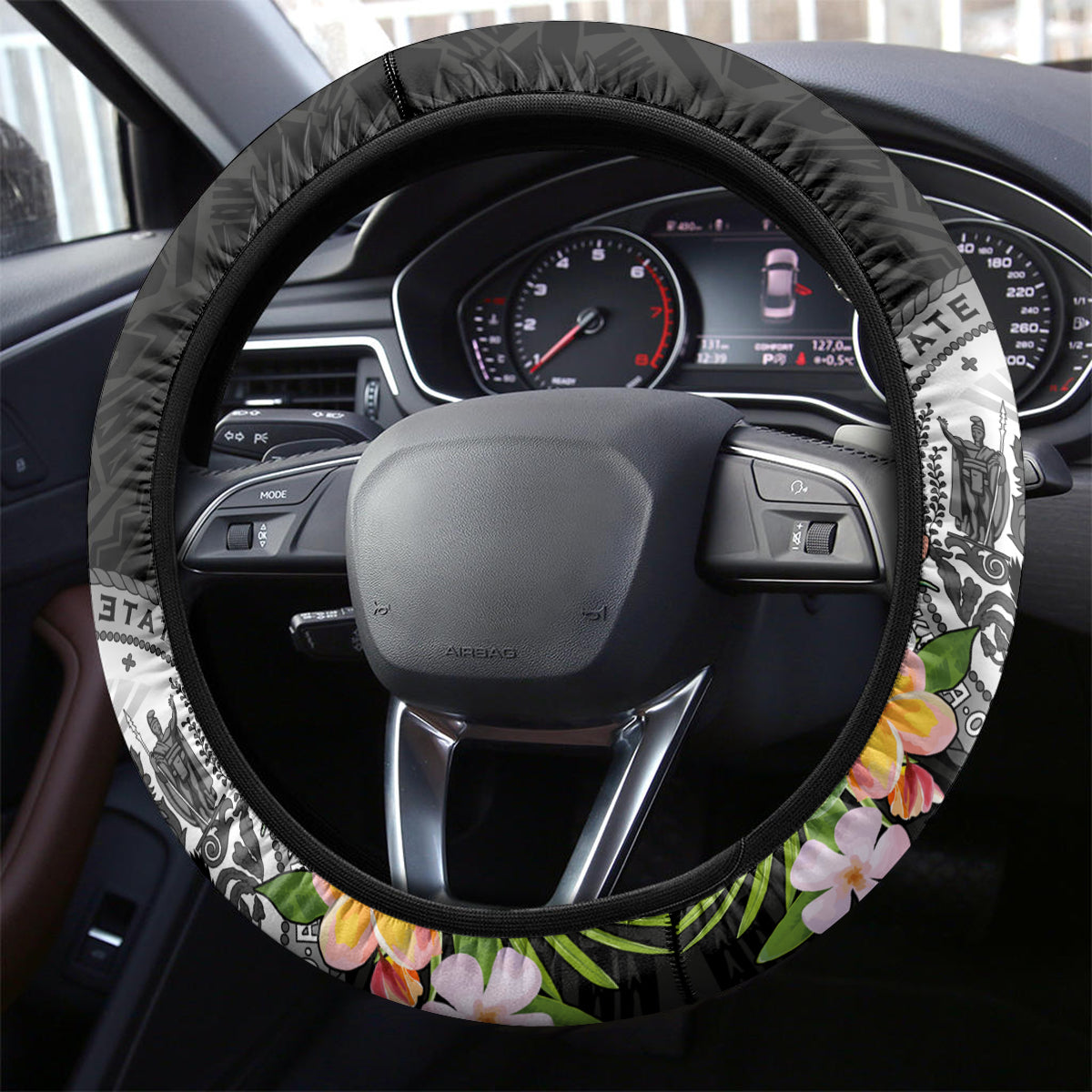 Pasifika Vibes Festival 2024 Steering Wheel Cover Kanaka Maoli With Hawaiian Islands LT9 - Polynesian Pride