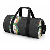 Hawaii Tropical Flowers Tribal Pattern Duffle Bag No3 LT9 - Polynesian Pride