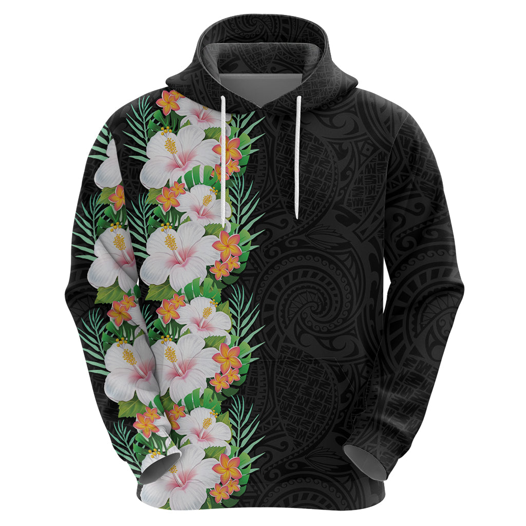 Hawaii Tropical Flowers Tribal Pattern Zip Hoodie No3 LT9 - Polynesian Pride