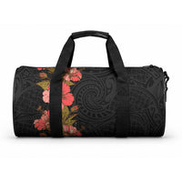 Hawaii Tropical Flowers Tribal Pattern Duffle Bag No4 LT9 One size Black - Polynesian Pride