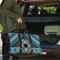 Personalised Aotearoa Niho Taniwha Motif Travel Bag Blue Style LT9 - Polynesian Pride