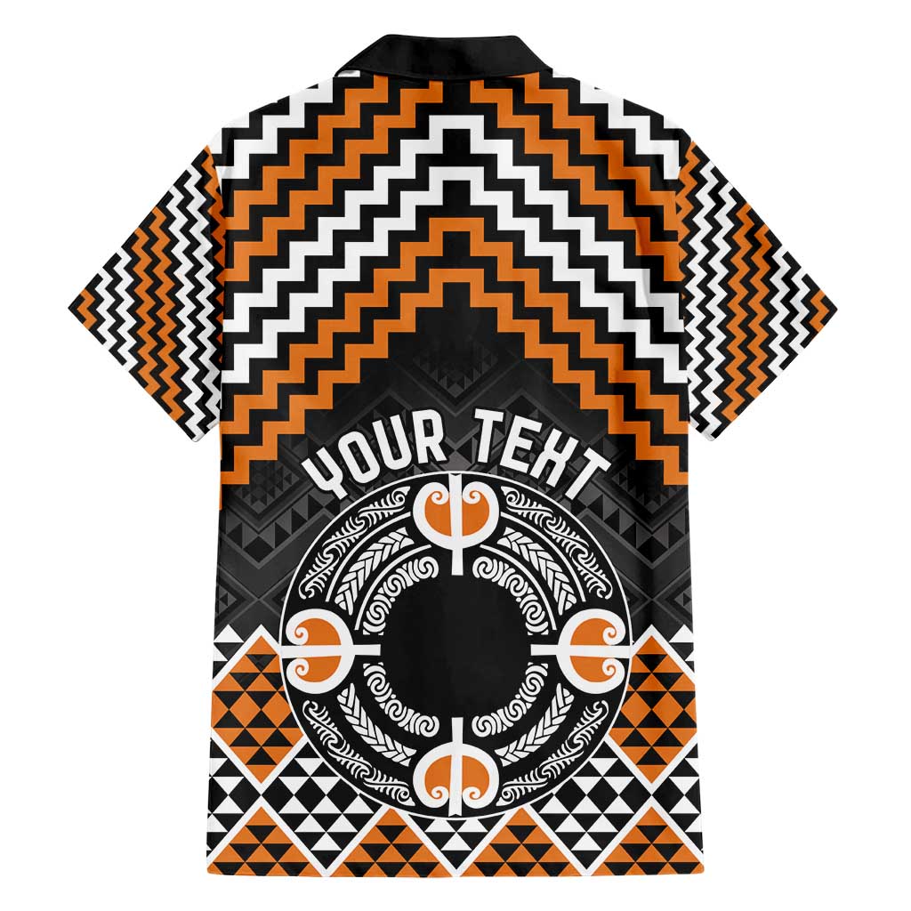 Personalised Aotearoa Niho Taniwha Motif Family Matching Short Sleeve Bodycon Dress and Hawaiian Shirt Gold Style LT9 - Polynesian Pride