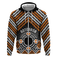 Personalised Aotearoa Niho Taniwha Motif Hoodie Gold Style