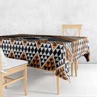 Personalised Aotearoa Niho Taniwha Motif Tablecloth Gold Style