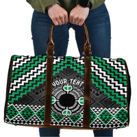 Personalised Aotearoa Niho Taniwha Motif Travel Bag Green Style LT9 Green - Polynesian Pride